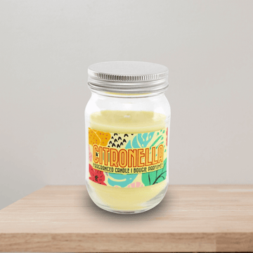 12cm Citronella Mason Jar Candle