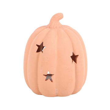 9cm Terracotta Pumpkin Tealight Holder