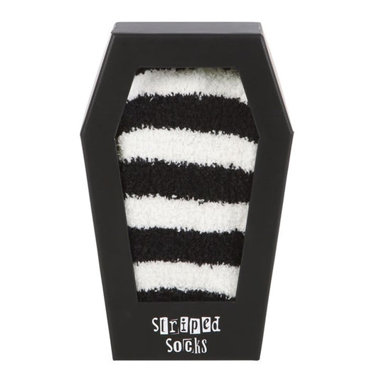 Striped Socks in Coffin Gift Box