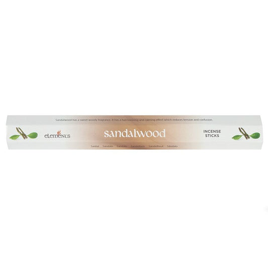 Set of 6 Packets of Elements Sandalwood Incense Sticks