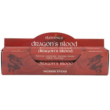 Set of 6 Packets of Elements Dragon's Blood Incense Sticks