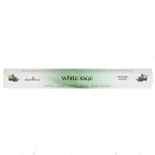 Set of 6 Packets of Elements White Sage Incense Sticks