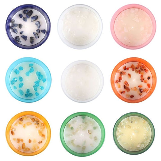 Set of 12 Zodiac Gemstone Candles