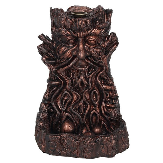 Bronze Effect Tree Man Backflow Incense Burner