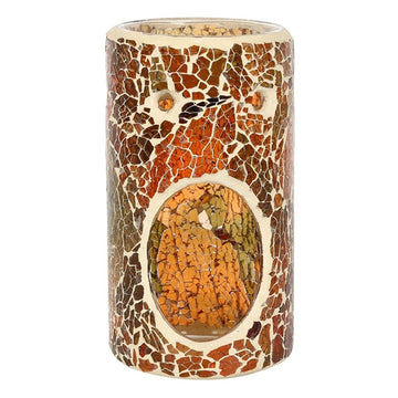 Pillar Brown Crackle Oil Burner